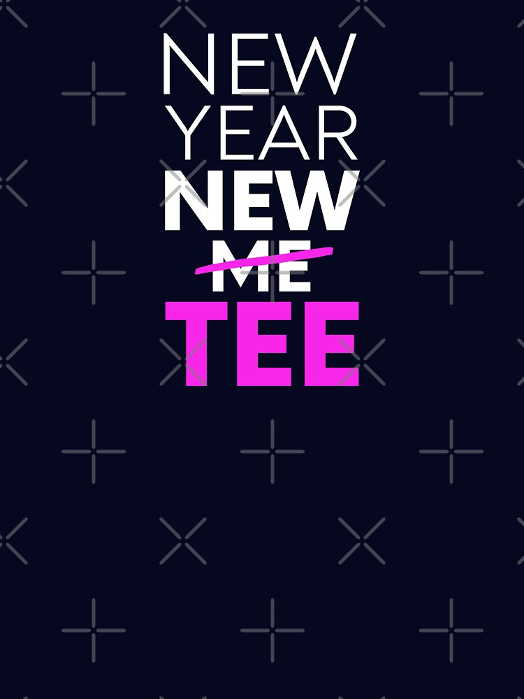New Year Funny Tee, New Year New Me, Happy New Year Gift by ladylaughprints