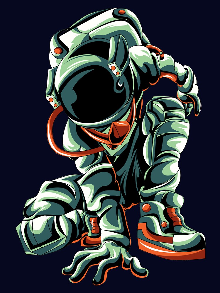 green astronaut by buzwin T-Shirts, Hoodie, Sweatshirt | BlankRebels.com (Image 3)