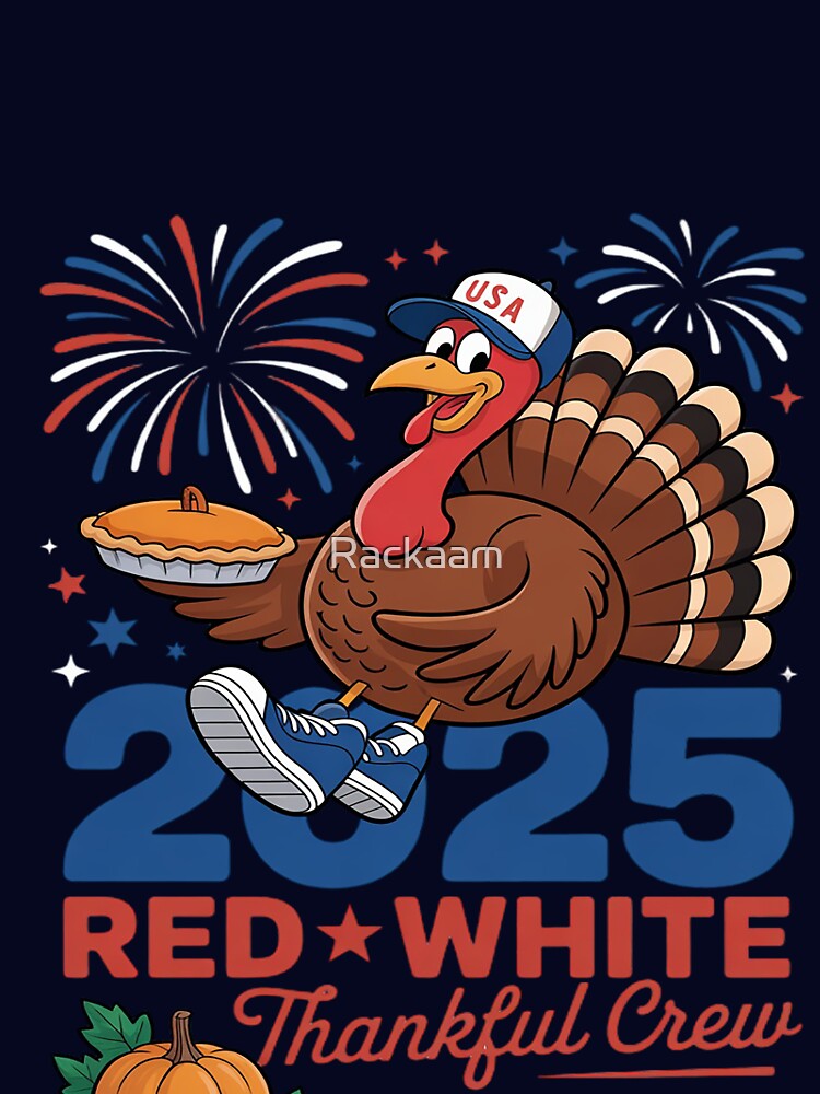 White and Thankful Crew Funny Family Thanksgiving 2025 by Rackaam T-Shirts, Hoodie, Sweatshirt | BlankRebels.com (Image 3)