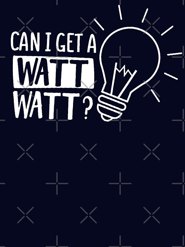 Can I Get A Watt Watt Funny Electrical Engineer Bella + Canvas 3001 Unisex Short Sleeve Jersey T-Shirt with... (Image 3)