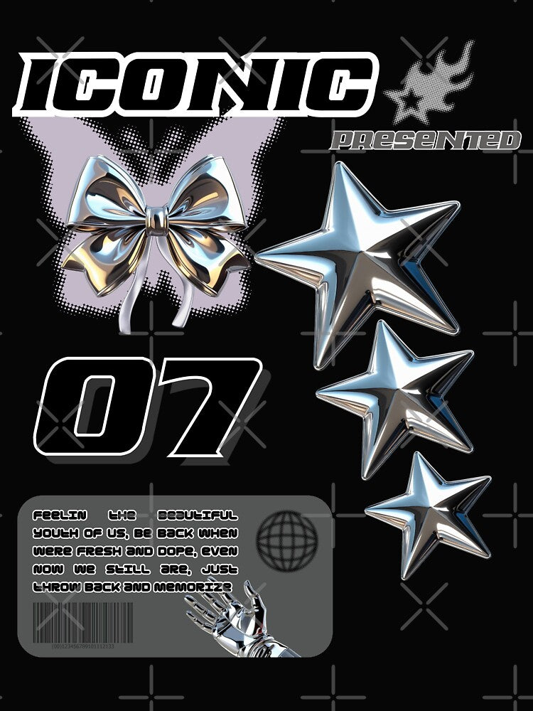 Iconic presented 07 Y2K Design by Origin-of-heart T-Shirts, Hoodie, Sweatshirt | BlankRebels.com (Image 2)