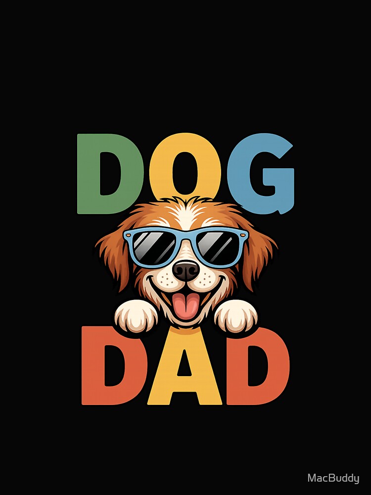 Cool Retro Dog Dad Sunglasses Design by MacBuddy T-Shirts, Hoodie, Sweatshirt | BlankRebels.com (Image 2)