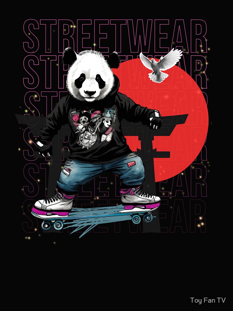 Punk Panda on Skate by Toy Fan TV T-Shirts, Hoodie, Sweatshirt | BlankRebels.com (Image 2)