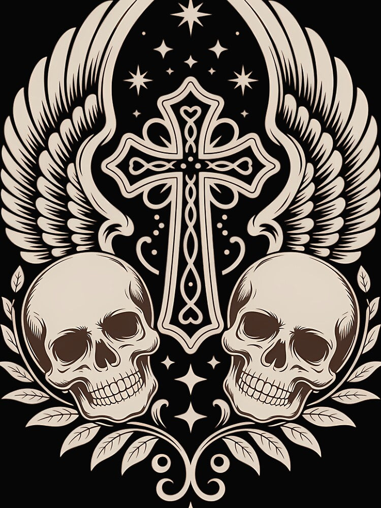 Y2K Grunge Aesthetic Alt Goth Skull Cross Gothic by FlankinMew
