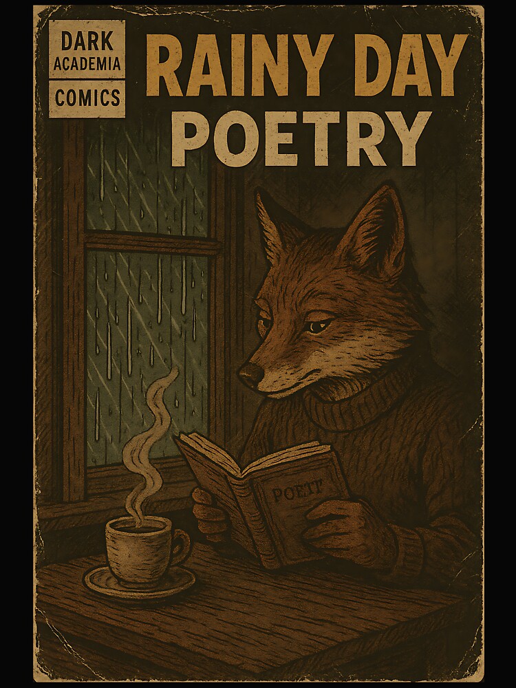 Dark Academia Aesthetic: Rainy Day Poetry by bapupa T-Shirts, Hoodie, Sweatshirt | BlankRebels.com (Image 2)
