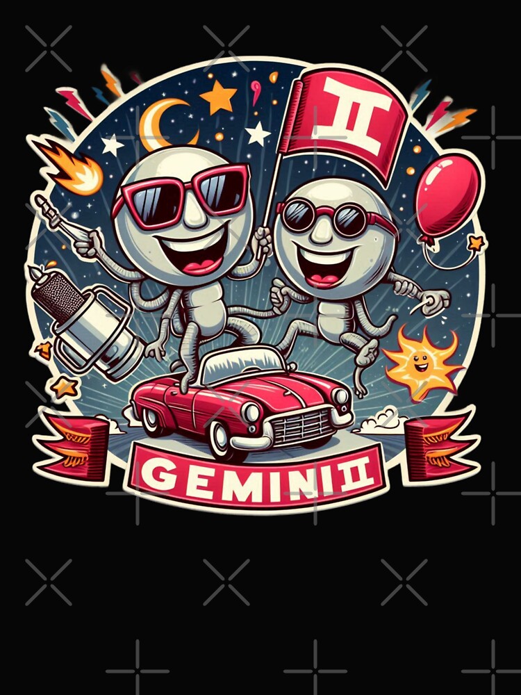 Gemini Vintage – Retro Zodiac Art by EuropeanPrints T-Shirts, Hoodie, Sweatshirt | BlankRebels.com (Image 2)