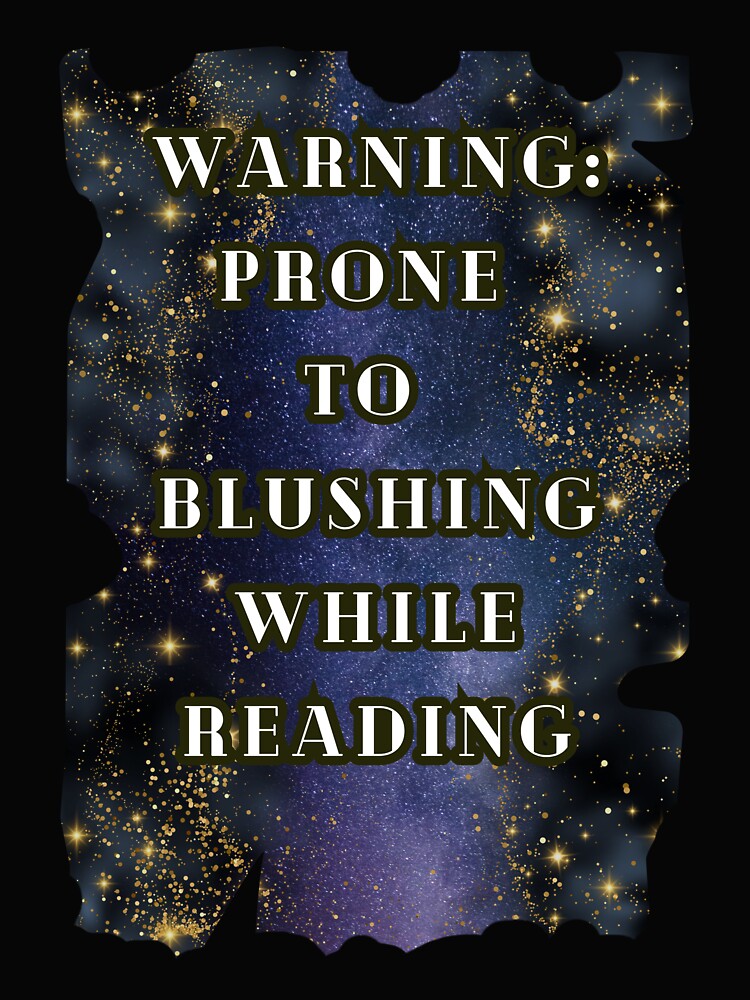 Warning Prone to Blushing While Reading, Romance Book Lover Tee, Spicy Book Gift by DarkRomanceMom Hoodie,... (Image 2)