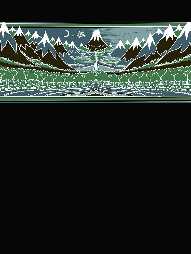 Forest mountain path in the style of J.R.R.Tolkien by Designwebjae T-Shirts, Hoodie, Sweatshirt | BlankRebels.com (Image 2)