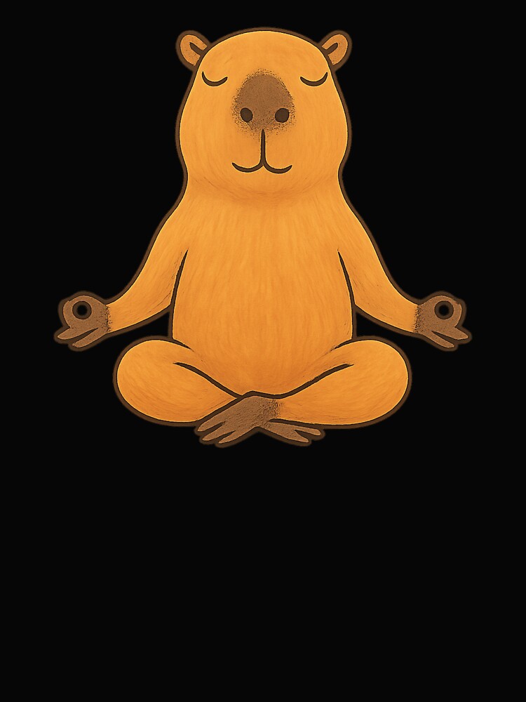 Zen Capybara Lotus Pose – Cute Meditating Capybara Yoga Illustration T-Shirts, Hoodie, Sweatshirt