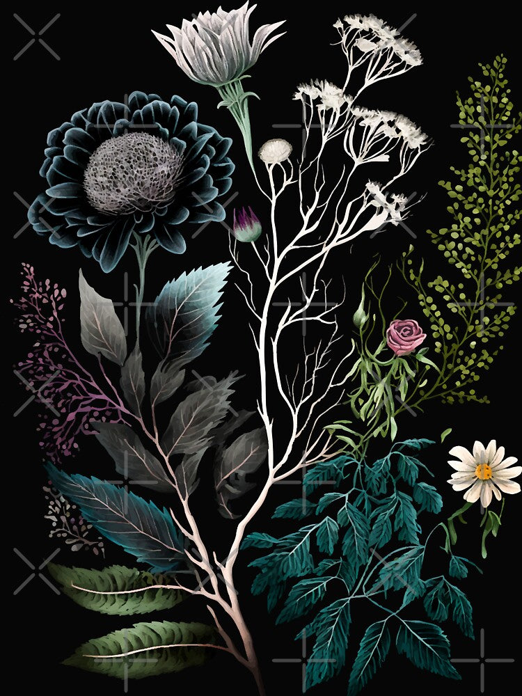 Witcy Dark Academia Botanical Art by Enyr T-Shirts, Hoodie, Sweatshirt | BlankRebels.com (Image 2)