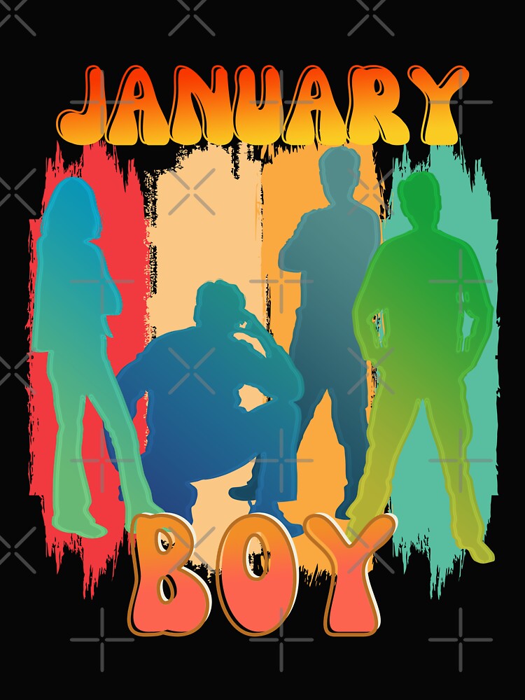 Retro January Boy Vintage Design by my-green-gecko T-Shirts, Hoodie, Sweatshirt | BlankRebels.com (Image 2)