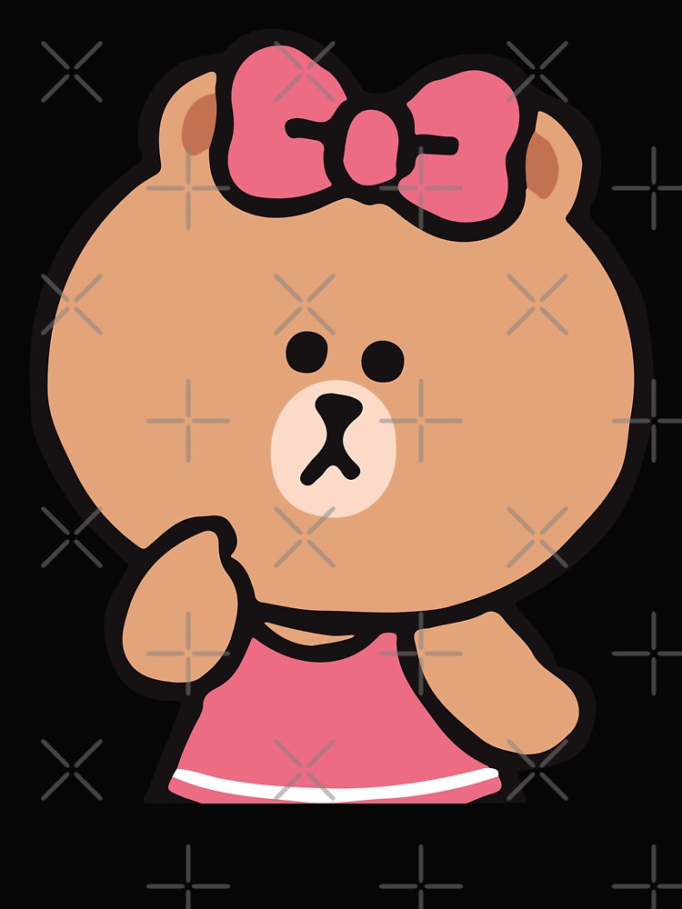 LINE Friends Choco – T-shirts, Mugs, Stickers, and More | Brown, Cony & Friends by William Cano Hoodie, Sweatshirt (Image 2)