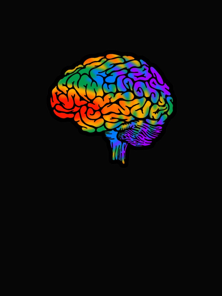 Rainbow Brain in Tie Dye by Teddy-FauxBear T-Shirts, Hoodie, Sweatshirt | BlankRebels.com (Image 2)