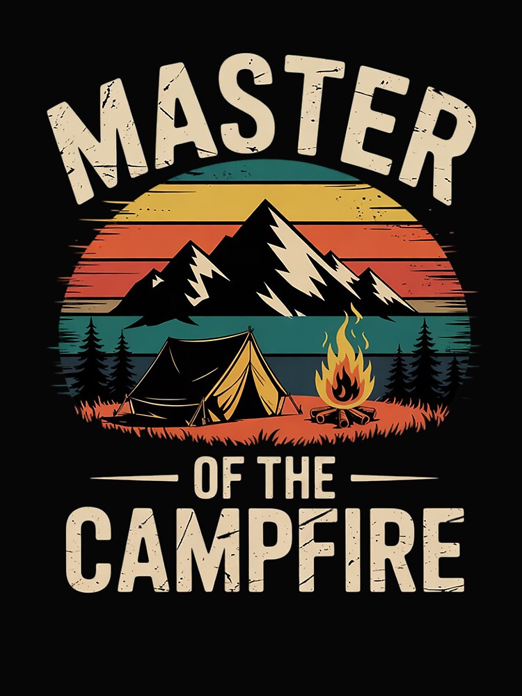 Cool Master Campfire Funny Camping For Kids Men Women by VerseFarm T-Shirts, Hoodie, Sweatshirt | BlankRebels.com (Image 2)