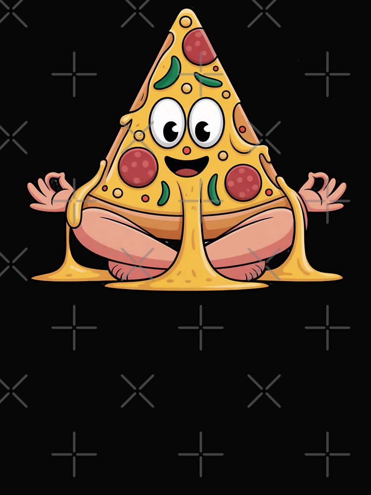 Cute Yoga Meditating Pizza Slice Inner Peace Pun by DailySparks T-Shirts, Hoodie, Sweatshirt | BlankRebels.com (Image 2)