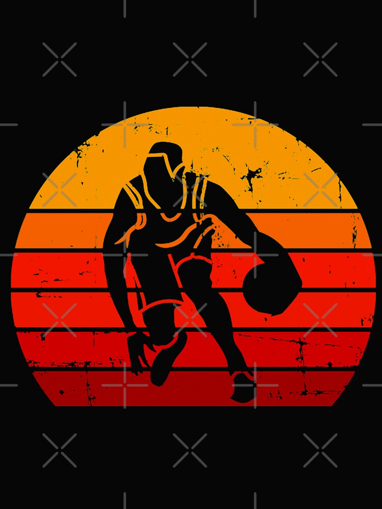 Retro Vintage Basketball by SeanRichar T-Shirts, Hoodie, Sweatshirt | BlankRebels.com (Image 2)