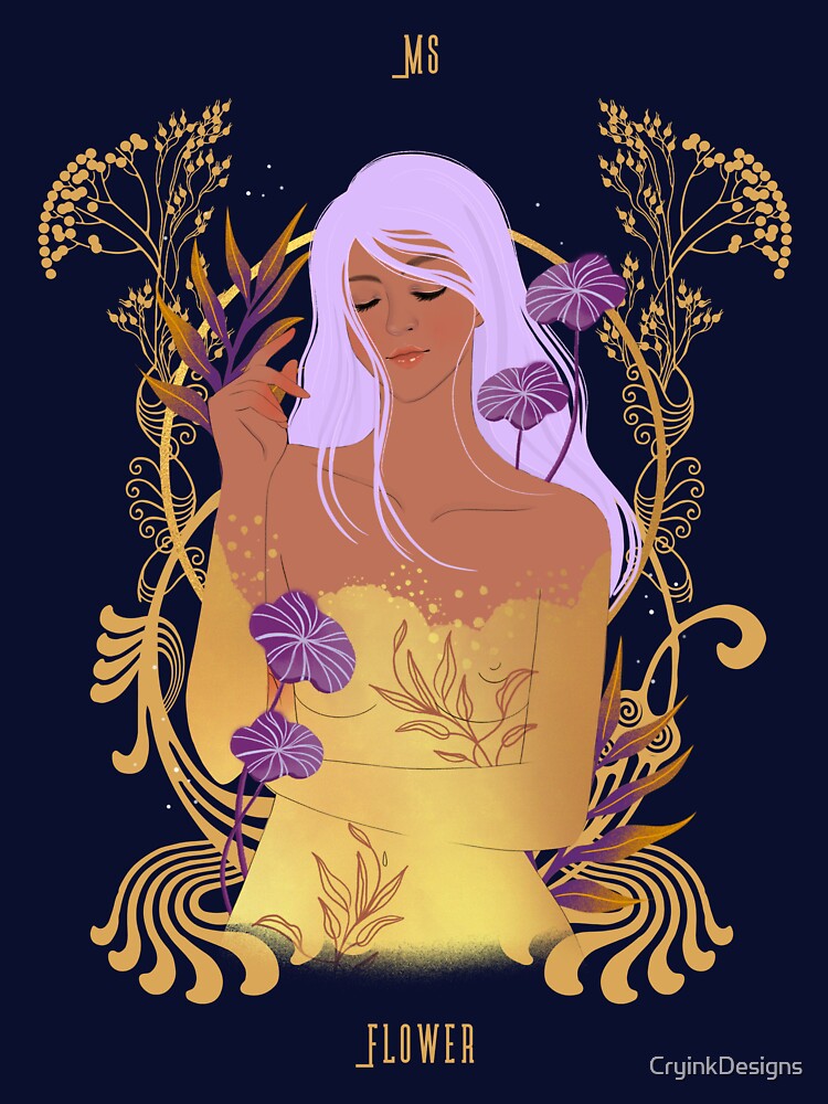 Ms Flower Purple & Gold T-Shirts, Hoodie, Sweatshirt