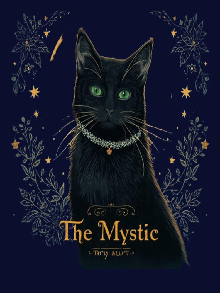 ? The Mystic Cat – Tarot Card Aesthetic T-Shirt by Whispering Colors Hoodie, Sweatshirt | BlankRebels.com (Image 3)