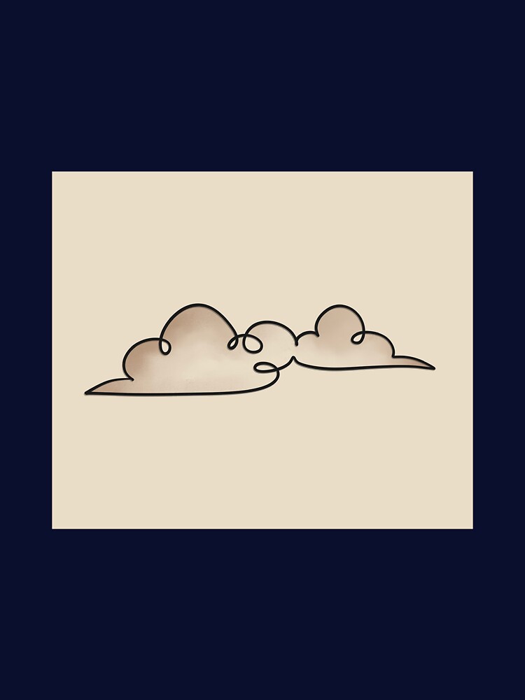 Minimal Clouds – Aesthetic Line Art by Barelythere2324 T-Shirts, Hoodie, Sweatshirt | BlankRebels.com (Image 3)