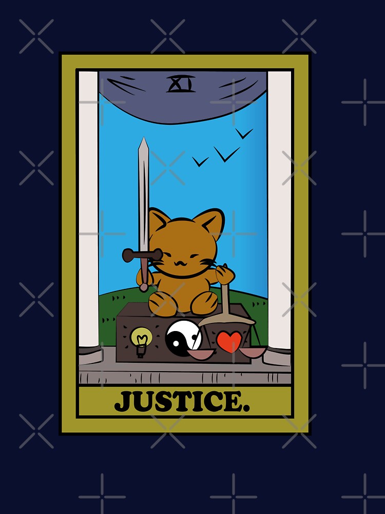 TAROT CARDS | JUSTICE. | CAT by FalconLifeStore T-Shirts, Hoodie, Sweatshirt | BlankRebels.com (Image 3)