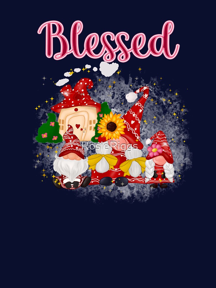 Blessed Red Gnomes by RosieRiggs T-Shirts, Hoodie, Sweatshirt | BlankRebels.com (Image 3)