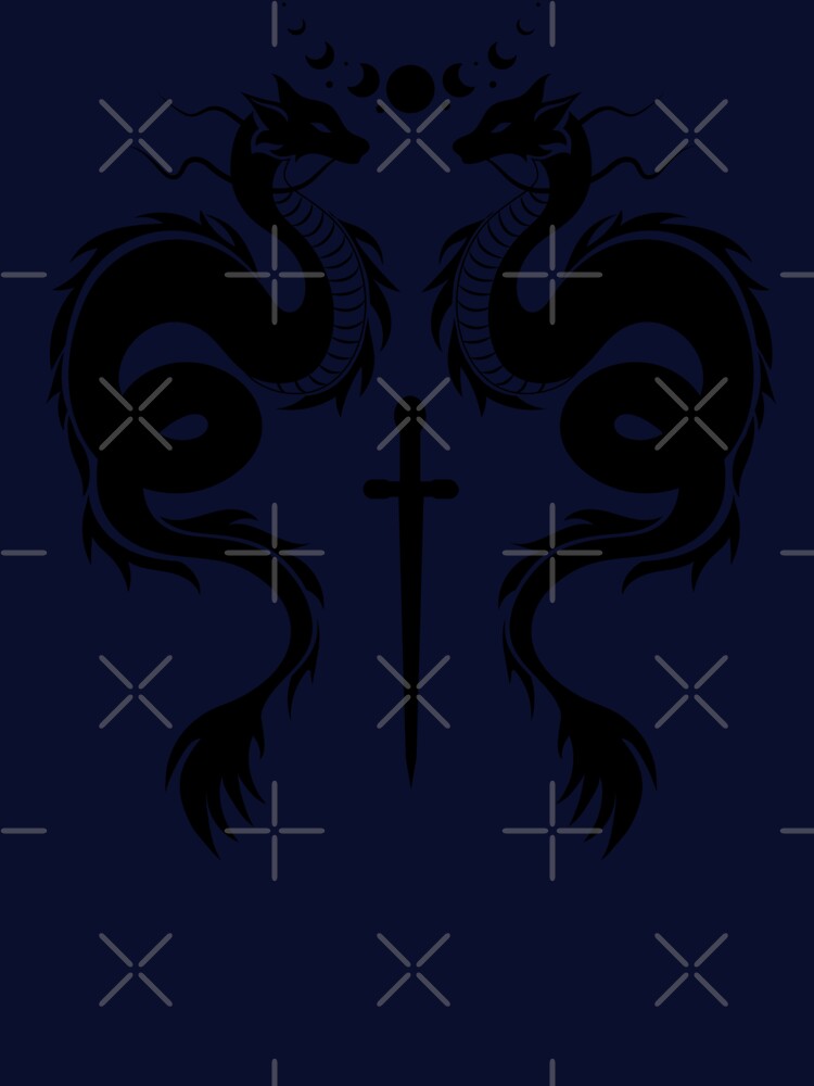 Dragon with sword  and moon by glc1985 T-Shirts, Hoodie, Sweatshirt | BlankRebels.com (Image 3)