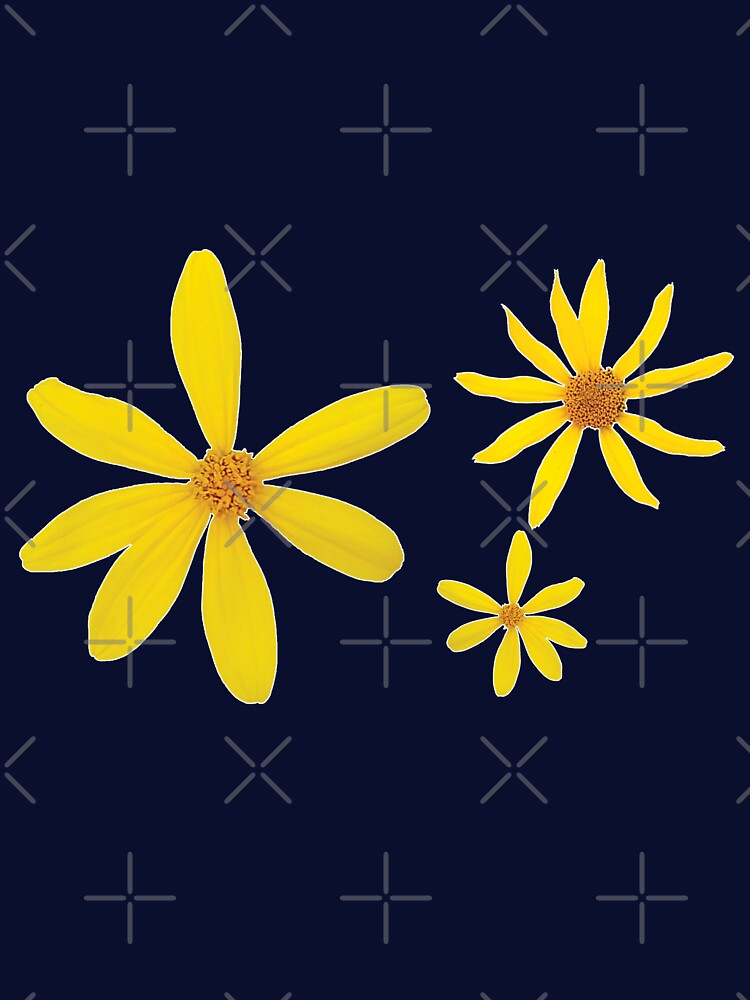 Wild Floral Summer Pattern - Deep Blue by glategan T-Shirts, Hoodie, Sweatshirt | BlankRebels.com (Image 3)