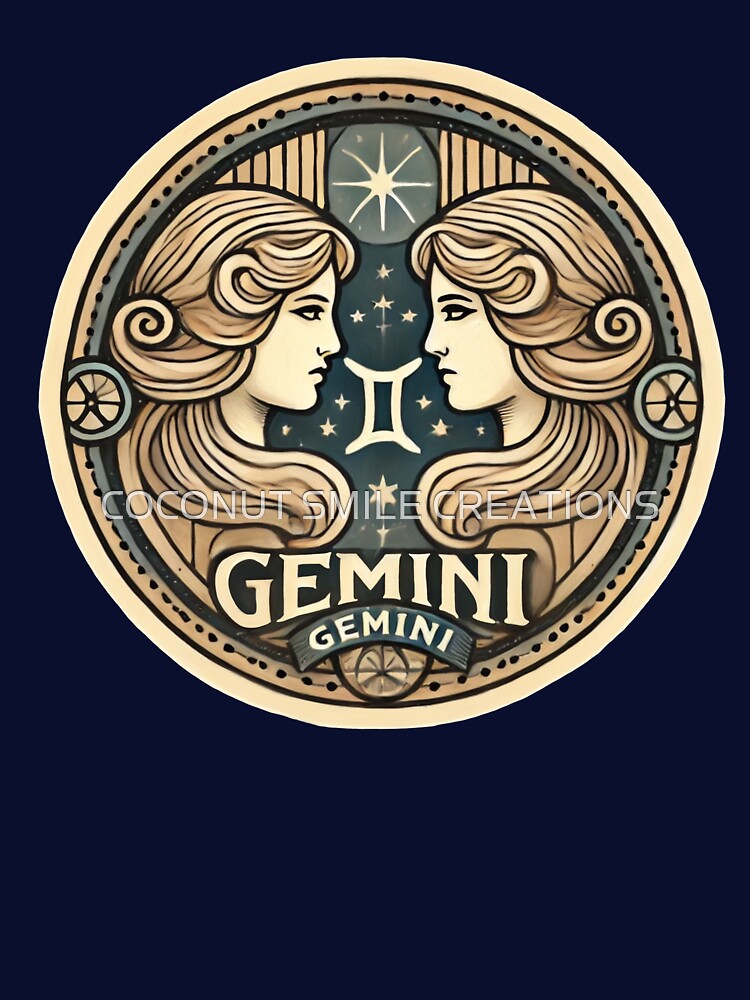 Gemini Vintage by COCONUT SMILE CREATIONS T-Shirts, Hoodie, Sweatshirt | BlankRebels.com (Image 3)