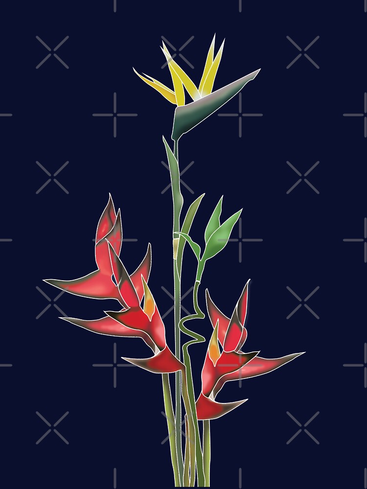 Tropical Flower - Green by glategan T-Shirts, Hoodie, Sweatshirt | BlankRebels.com (Image 3)