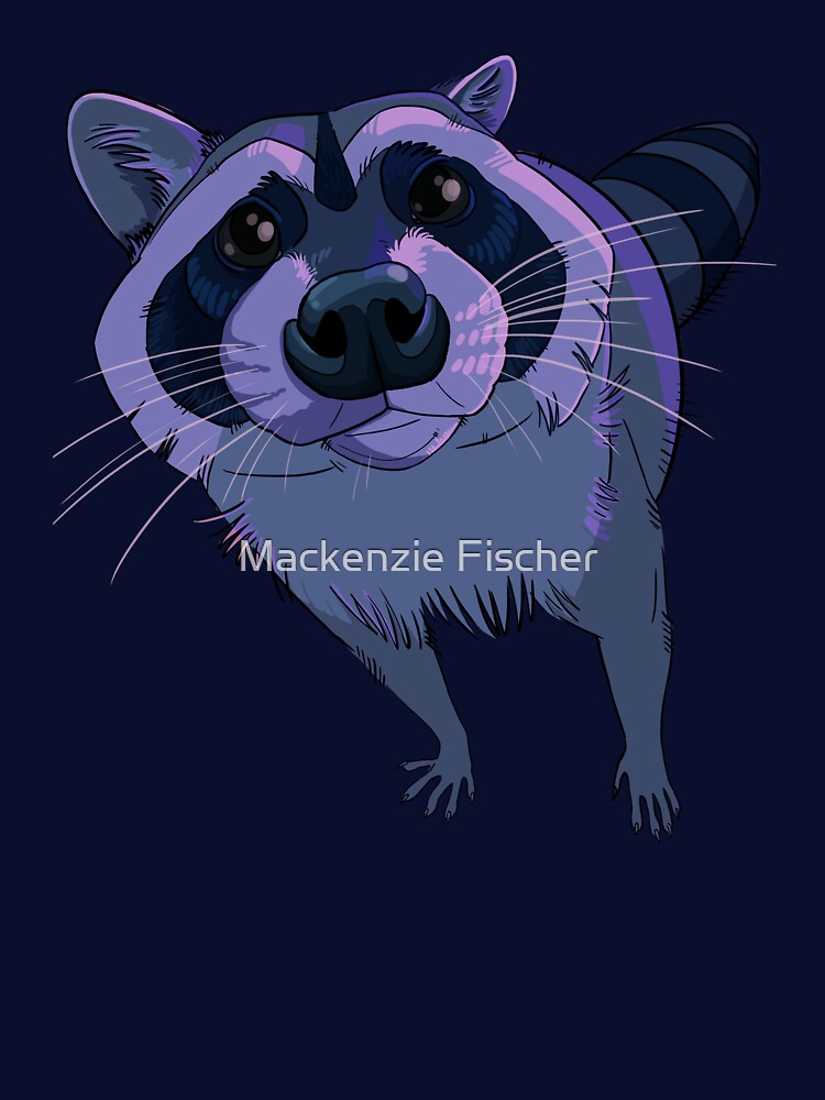 Purple Raccoon w/out BG by Mackenzie Fischer T-Shirts, Hoodie, Sweatshirt | BlankRebels.com (Image 3)