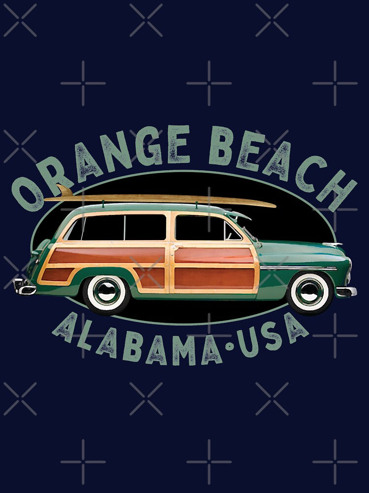 Orange Beach Alabama Vintage Surfing by Futurebeachbum T-Shirts, Hoodie, Sweatshirt | BlankRebels.com (Image 3)