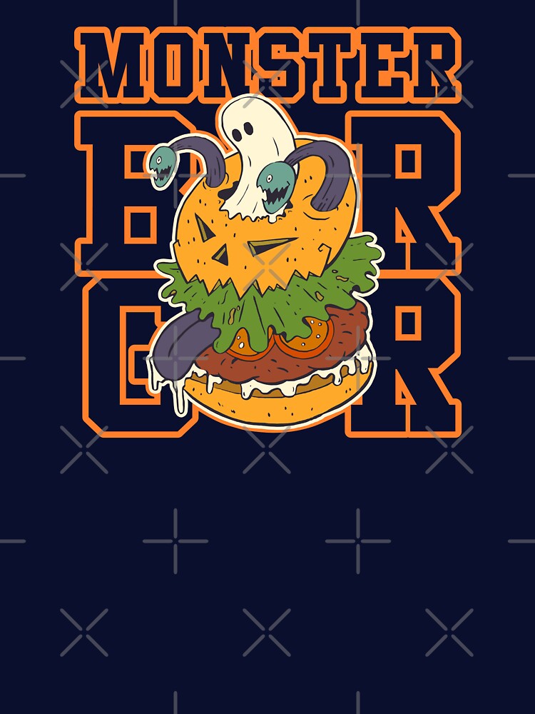 Spooky monster burger. by Witch Cat T-Shirts, Hoodie, Sweatshirt | BlankRebels.com (Image 3)