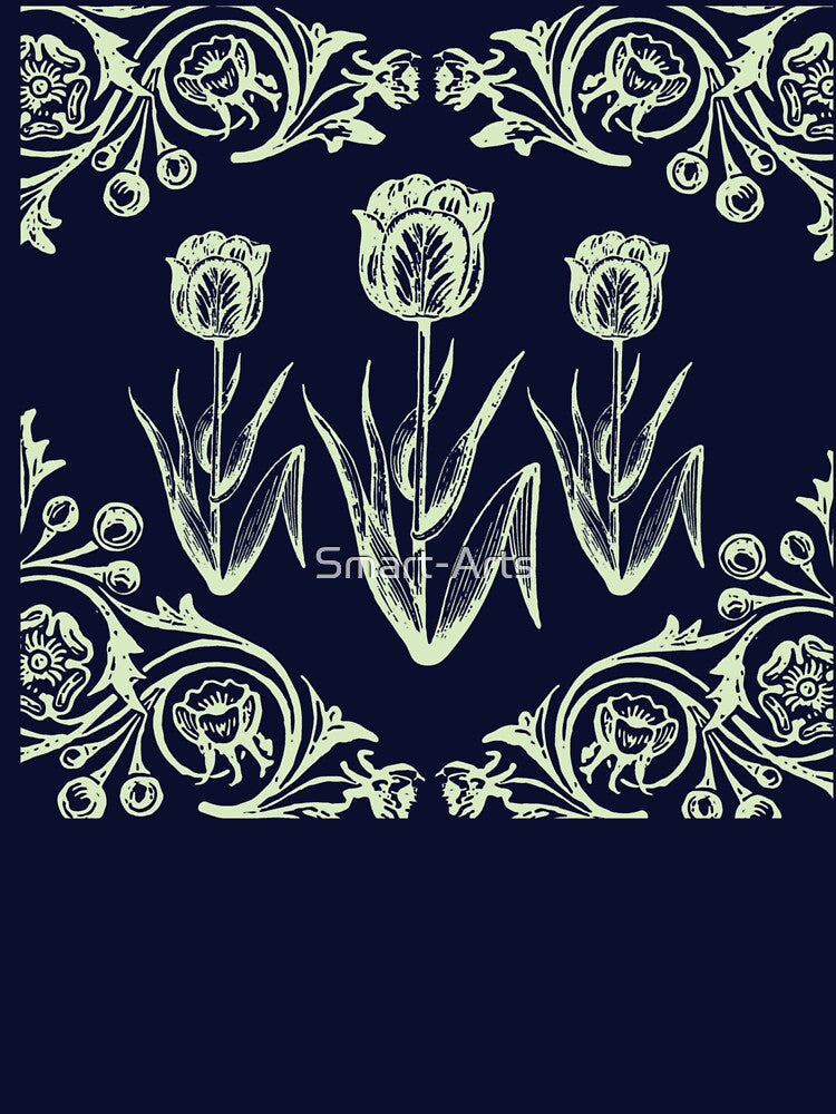 Three Tulips Sage Green by Smart-Arts T-Shirts, Hoodie, Sweatshirt | BlankRebels.com (Image 3)