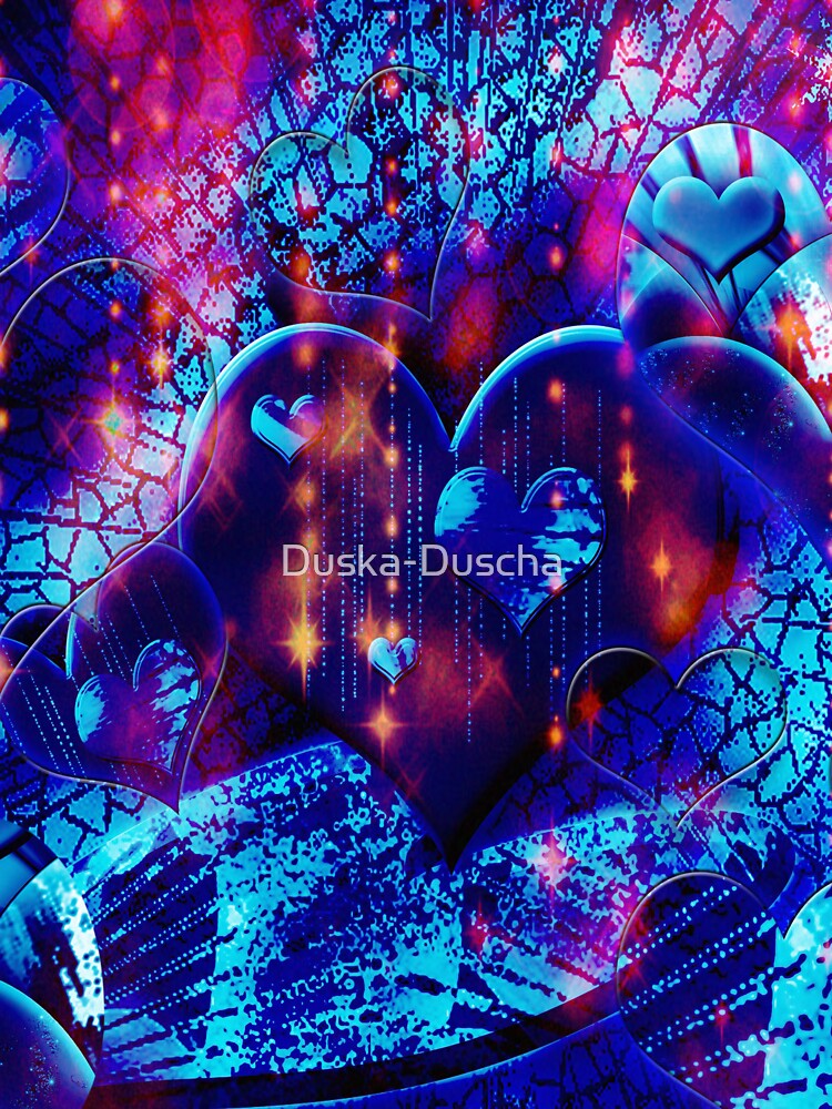 Blue heart galaxy by Dusanka Djeric T-Shirts, Hoodie, Sweatshirt | BlankRebels.com (Image 3)