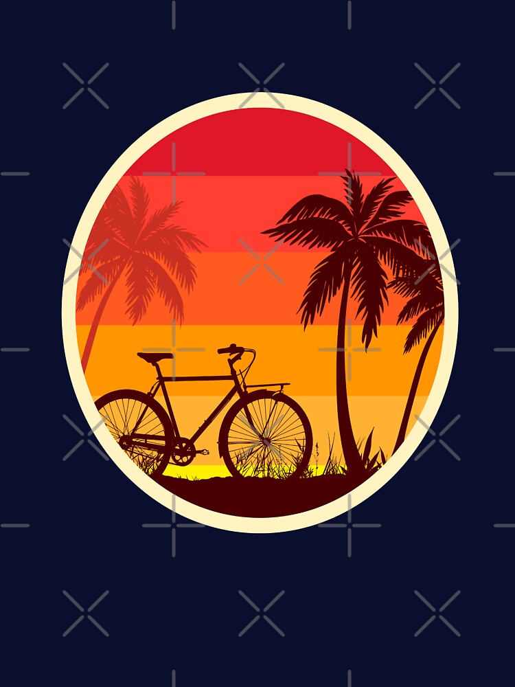 sunset with bike by HugeBang T-Shirts, Hoodie, Sweatshirt | BlankRebels.com (Image 3)