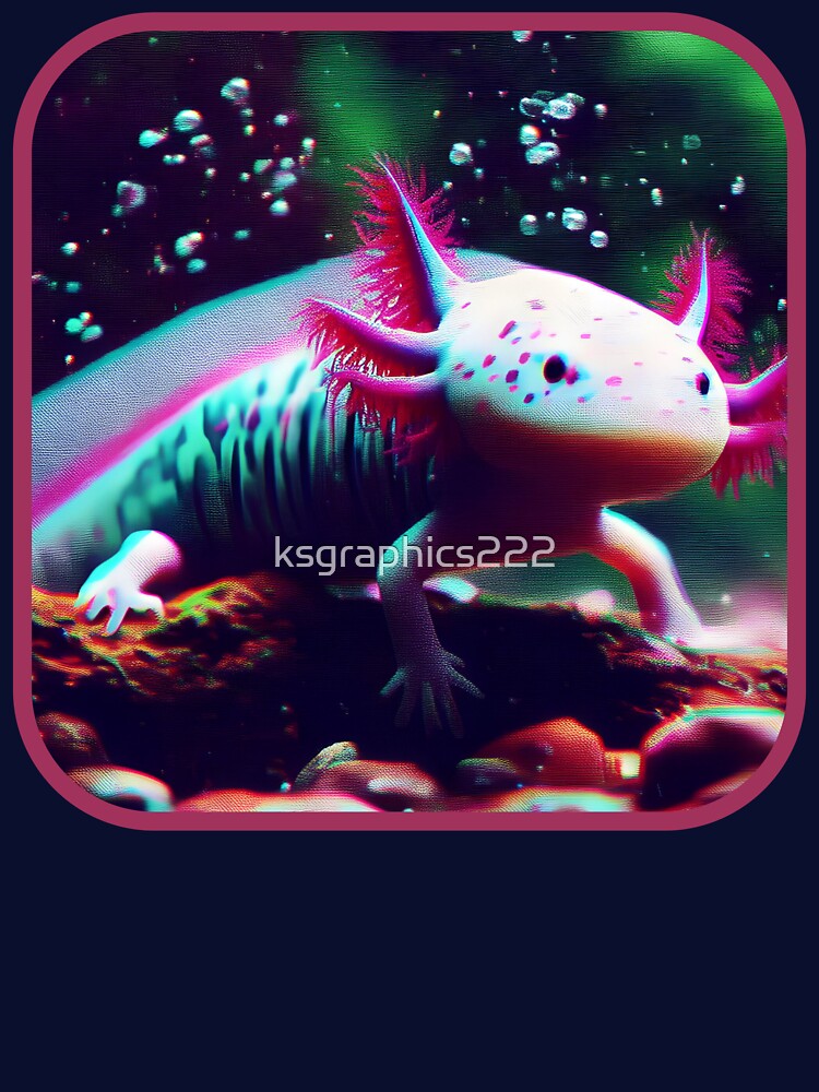 Axolotl Art #34 | Axolotl Lovers by ksgraphics222 T-Shirts, Hoodie, Sweatshirt | BlankRebels.com (Image 3)