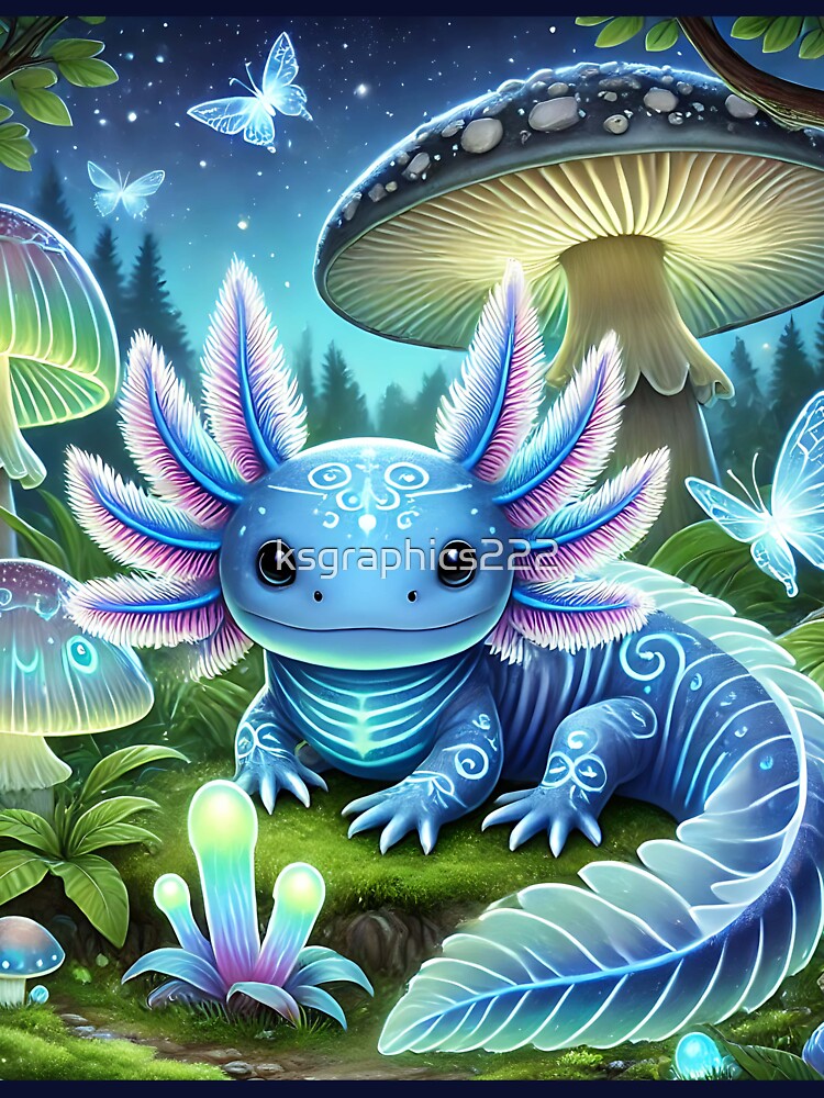 Axolotl Art #172 | Axolotl Lovers by ksgraphics222 T-Shirts, Hoodie, Sweatshirt | BlankRebels.com (Image 3)
