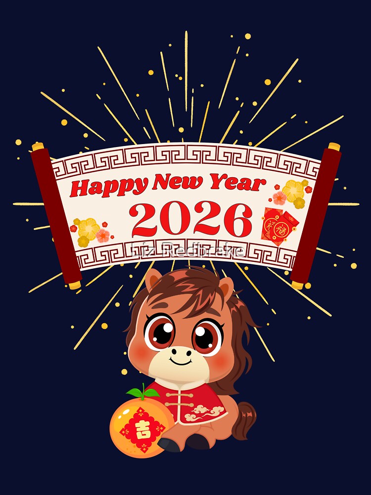 Horse New Year by Liz Redbrake T-Shirts, Hoodie, Sweatshirt | BlankRebels.com (Image 3)