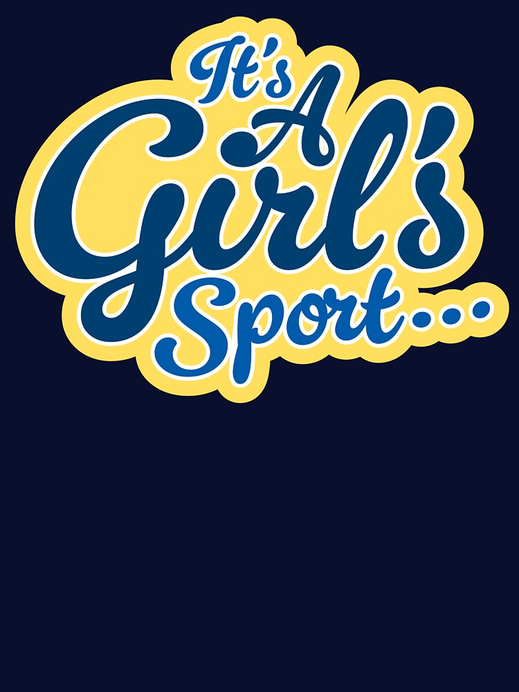 It's A Girl's Sport - Navy And Yellow by Cocktails4Mums
