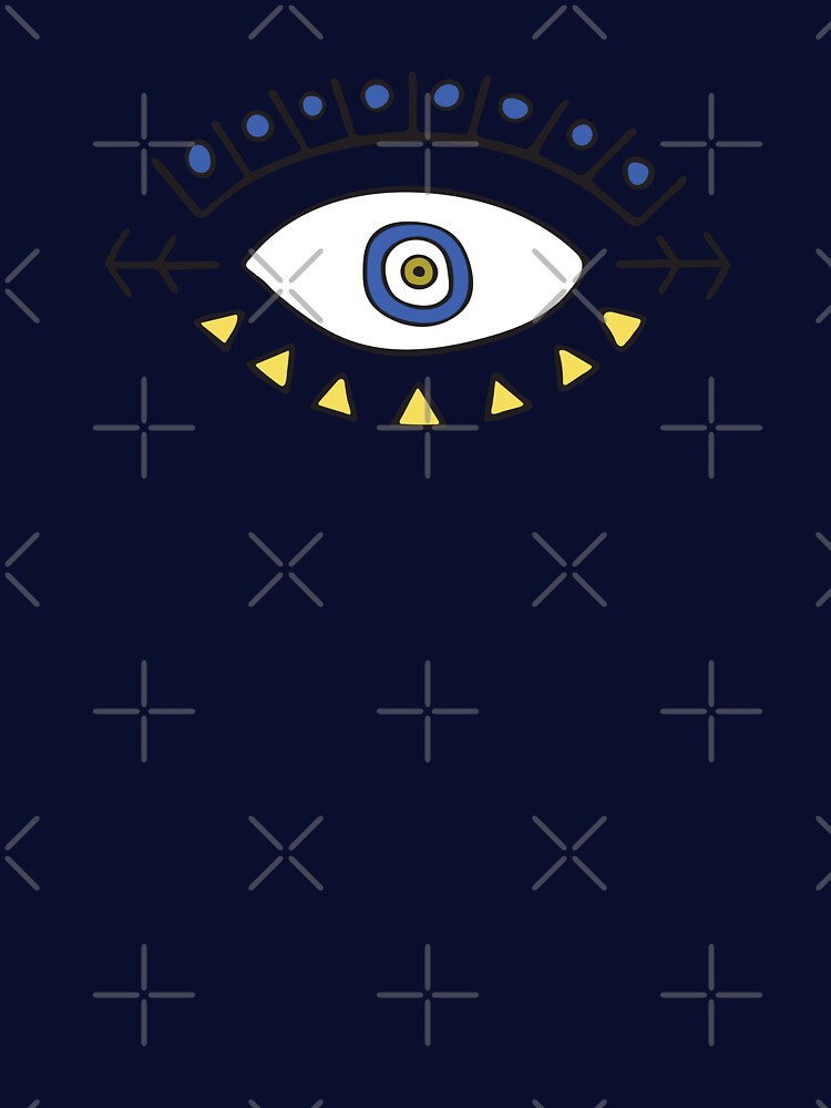 Blue Evil Eye Arrow "Peace" by Mystikaa T-Shirts, Hoodie, Sweatshirt | BlankRebels.com (Image 3)