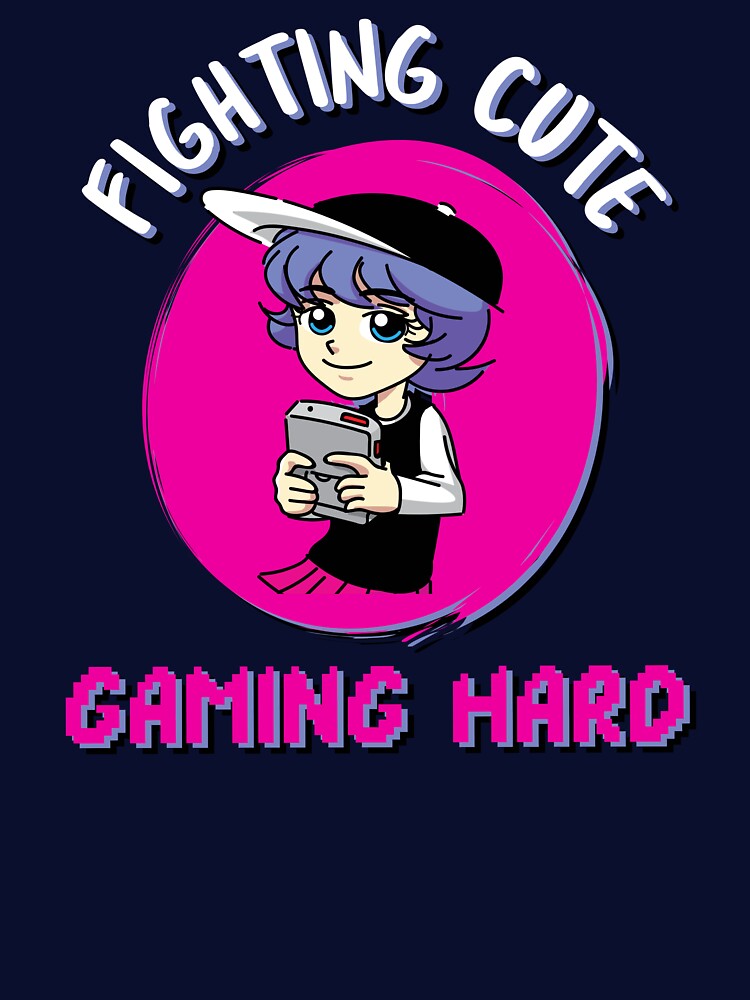 Fighting Cute, Gaming Hard: Anime Gamer by SuperstyleTees T-Shirts, Hoodie, Sweatshirt | BlankRebels.com (Image 3)