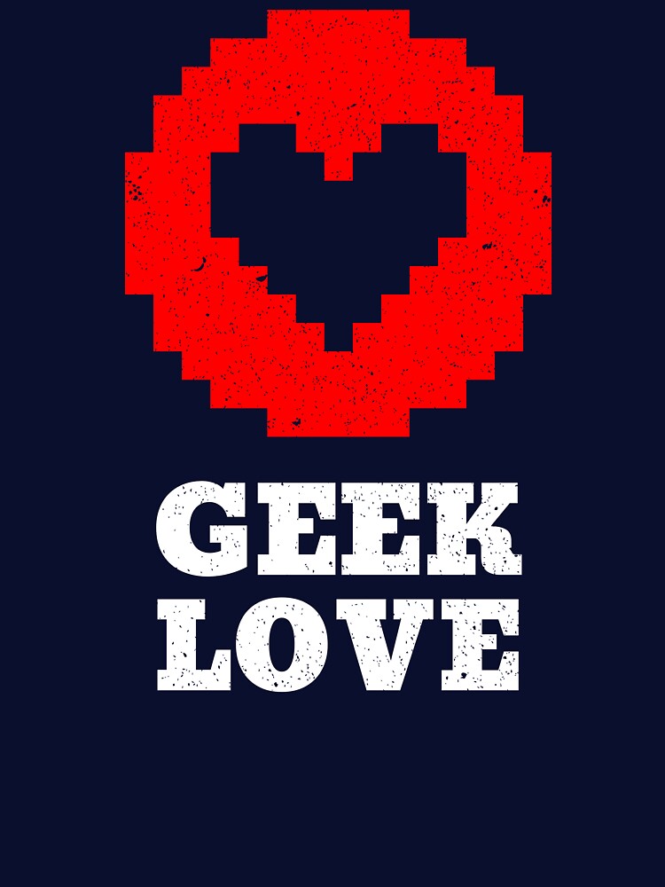 Valentine's Day funny, Geek Valentine, Geek Heart, Geek Love, Pixelated Heart, Gamer's Heart by FrescoGraphics2... (Image 3)