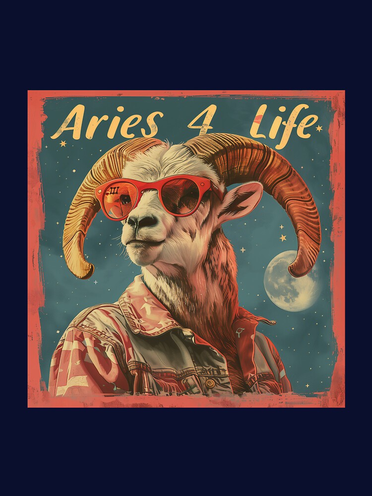 Aries 4 Life Retro by Sototos® ⭐⭐⭐⭐⭐ T-Shirts, Hoodie, Sweatshirt | BlankRebels.com (Image 3)