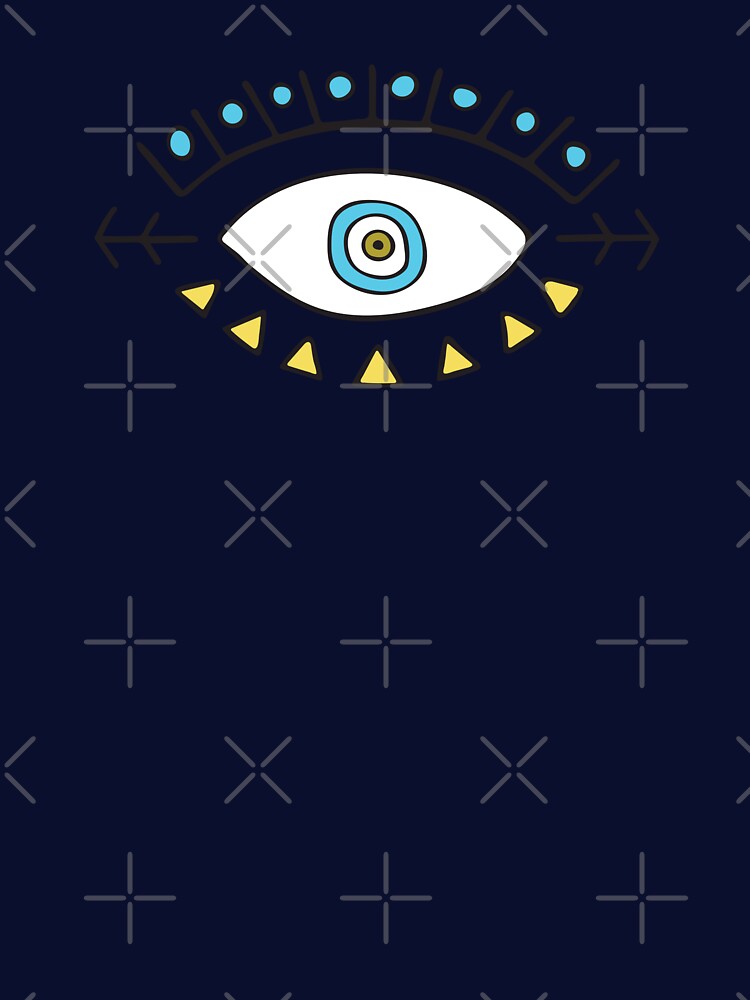 Light Blue Evil Eye Arrow "Peace" by Mystikaa T-Shirts, Hoodie, Sweatshirt | BlankRebels.com (Image 3)