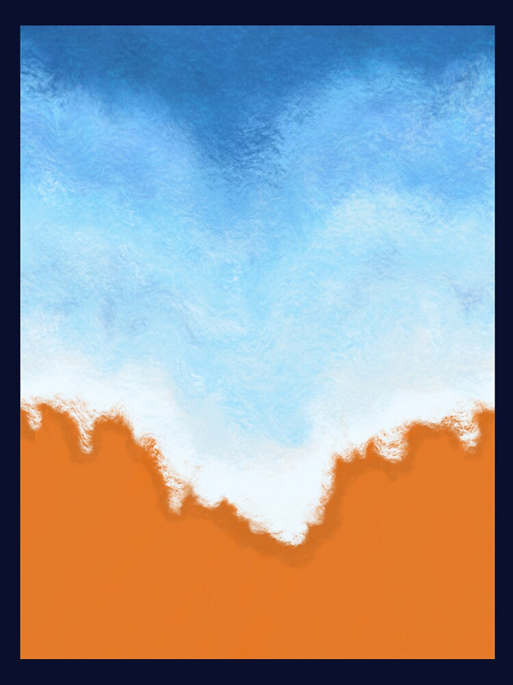 Blue ocean waves by Ayujinar T-Shirts, Hoodie, Sweatshirt | BlankRebels.com (Image 3)
