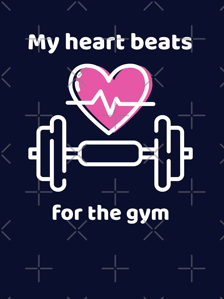 My Heart Beats For The Gym by liftdesign T-Shirts, Hoodie, Sweatshirt | BlankRebels.com (Image 3)
