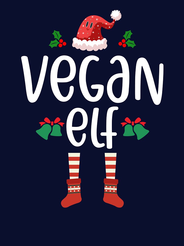 Vegan Elf Christmas by ArtMeetsPizza T-Shirts, Hoodie, Sweatshirt | BlankRebels.com (Image 3)