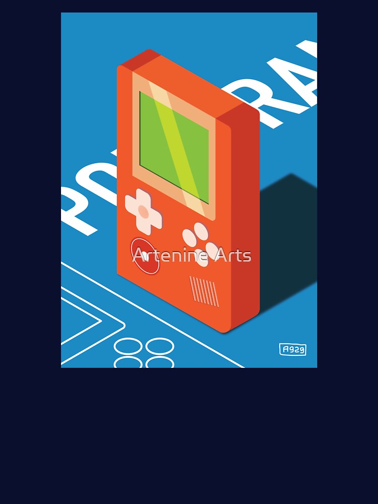 Retrolad2 Retro Style 90s gaming handheld reimagined - Orange by Artenine Arts T-Shirts, Hoodie, Sweatshirt (Image 3)