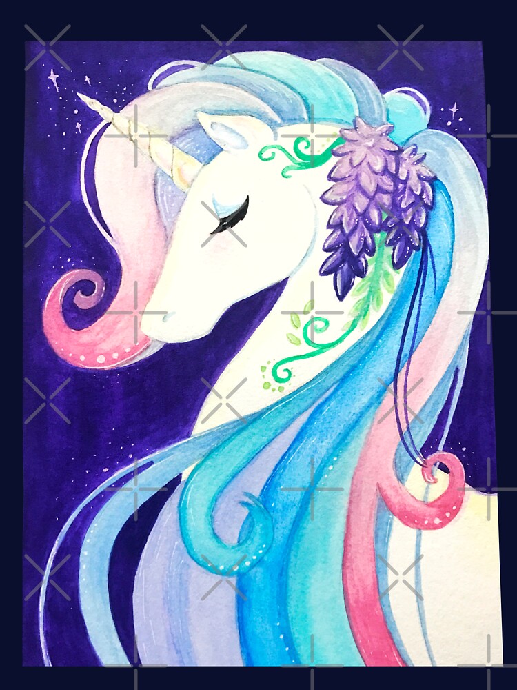 Wisteria Unicorn by Lady-Lilac T-Shirts, Hoodie, Sweatshirt | BlankRebels.com (Image 3)