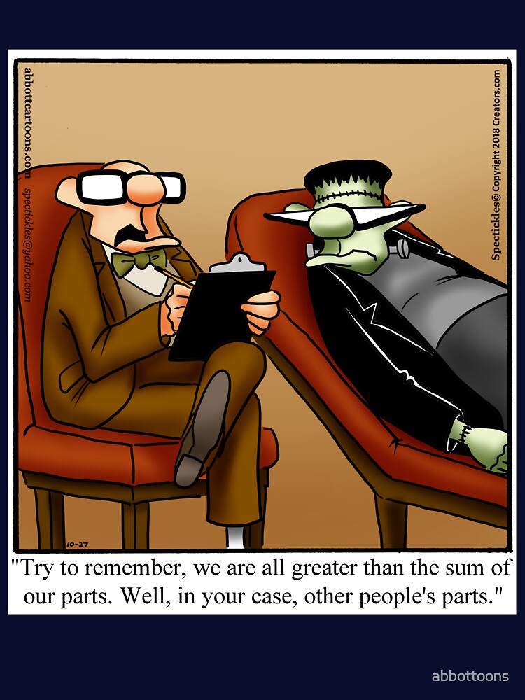 Funny Spectickles Halloween Frankenstein Therapist Humor by abbottoons T-Shirts, Hoodie, Sweatshirt (Image 3)